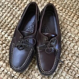 Bass Men's Dark Brown Boat Shoes